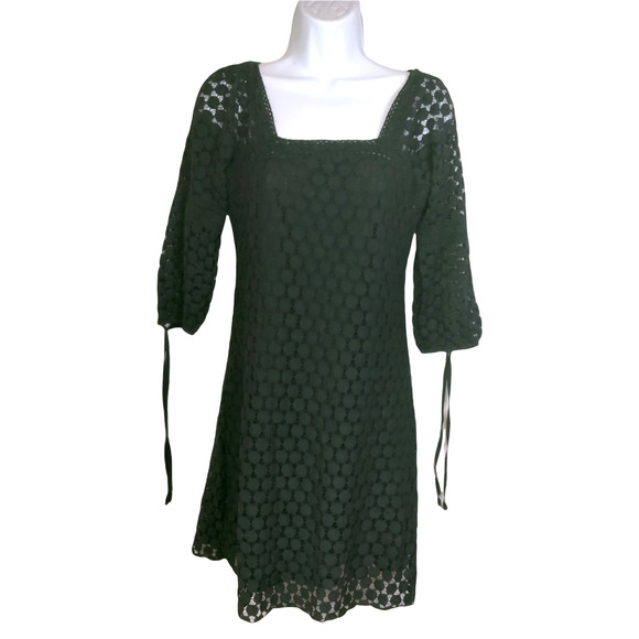 solitaire crochet dress Solitaire Swim IVORY stretch Crochet Lace High Low BEACH Dress Cover Up L
